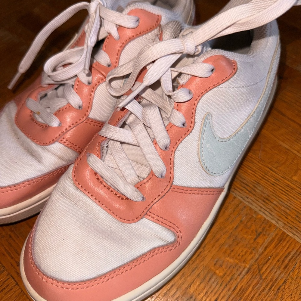 Nike Coral and White Sneakers